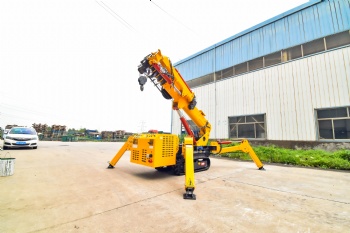 spider crane lifting height 15 meters weight 3 ton
