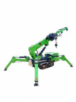Hydraulic Boom Lift Fly Jib Spider-Crane with Remote Control