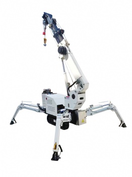 Factory Supply Cheap Spider Crane 3 Ton Folding Design with Crawler Legs
