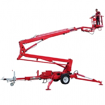 Narrow Body 18m Electric-Hydraulic Towable Boom Lift for Mall Installation 