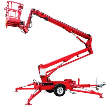 Electric-Diesel Hybrid 65ft-72ft Towable Boom Lift Articulating for Rough Terrain 