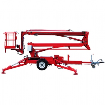 High Efficiency 500kg 24m towable boom lift 360 Spin for Maintenance