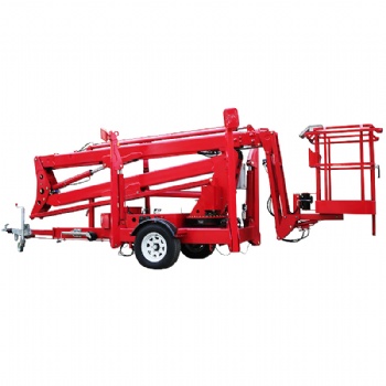 High Efficiency 500kg 24m towable boom lift 360 Spin for Maintenance
