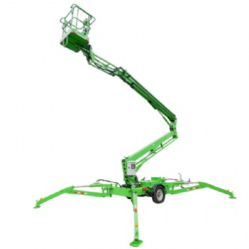 50ft-72ft Towable Boom Lift Specs Articulated Arm for Glass Lifting